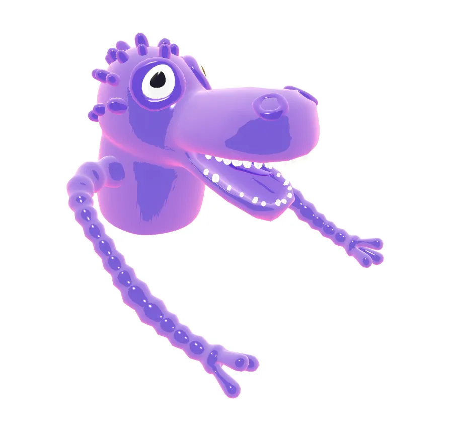 Finger puppet character.